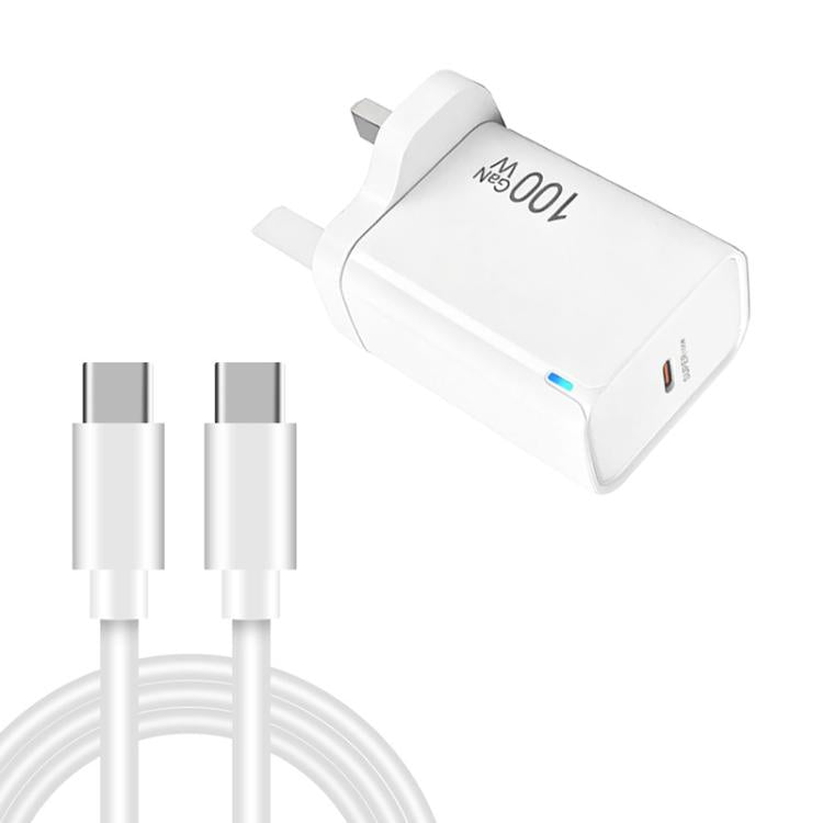 Caricabatterie GaN 100W PD 45W con cavo Type-C UK