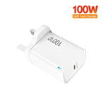 Caricabatterie TE-PD46 GaN da 100 W PD 45 W completamente compatibile con cavo dati da Type-C a Type-C, spina UK