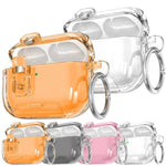 Custodia protettiva in TPU con fibbia magnetica a forma di stella e anello per le dita per auricolari., For AirPods Pro 3