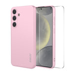 Custodia per telefono ENKAY in silicone liquido morbido antiurto con pellicola in vetro da 0,18 mm per sblocco a ultrasuoni., For Samsung Galaxy S26+ 5G, For Samsung Galaxy S26 Ultra 5G, For Samsung Galaxy S26 5G