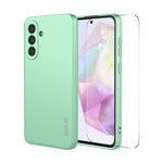 Custodia per telefono ENKAY in morbido silicone liquido antiurto con ampia pellicola protettiva sui bordi arrotondati., For Samsung Galaxy A57 5G, For Samsung Galaxy A37 5G