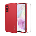 Custodia per telefono ENKAY in morbido silicone liquido antiurto con ampia pellicola protettiva sui bordi arrotondati., For Samsung Galaxy A57 5G, For Samsung Galaxy A37 5G