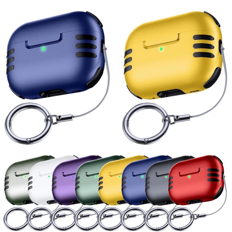 Copertura protettiva antiurto con airbag a copertura totale e anello per cordino., For AirPods Pro 2