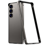 Custodia per telefono con cornice di raffreddamento antiurto a quattro angoli in metallo e silicone ibrido., For Samsung Galaxy S25 5G, For Samsung Galaxy S25+ 5G, For Samsung Galaxy S25 Ultra 5G, For Samsung Galaxy S24 Ultra 5G