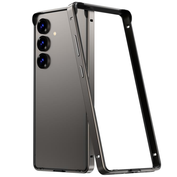 Custodia per telefono con cornice di raffreddamento antiurto a quattro angoli in metallo e silicone ibrido., For Samsung Galaxy S25 5G, For Samsung Galaxy S25+ 5G, For Samsung Galaxy S25 Ultra 5G, For Samsung Galaxy S24 Ultra 5G