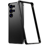 Custodia per telefono con cornice di raffreddamento antiurto a quattro angoli in metallo e silicone ibrido., For Samsung Galaxy S25 5G, For Samsung Galaxy S25+ 5G, For Samsung Galaxy S25 Ultra 5G, For Samsung Galaxy S24 Ultra 5G