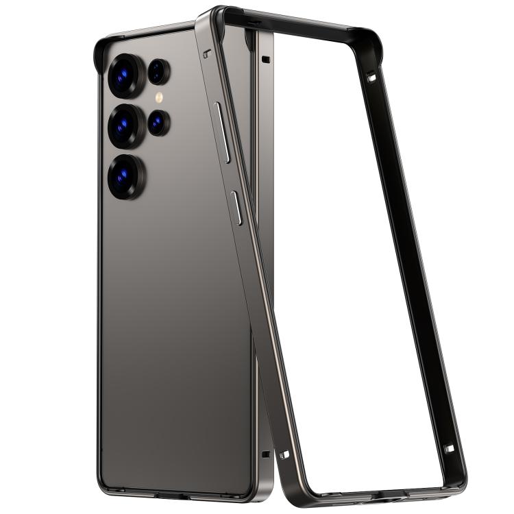 Custodia per telefono con cornice di raffreddamento antiurto a quattro angoli in metallo e silicone ibrido., For Samsung Galaxy S25 5G, For Samsung Galaxy S25+ 5G, For Samsung Galaxy S25 Ultra 5G, For Samsung Galaxy S24 Ultra 5G