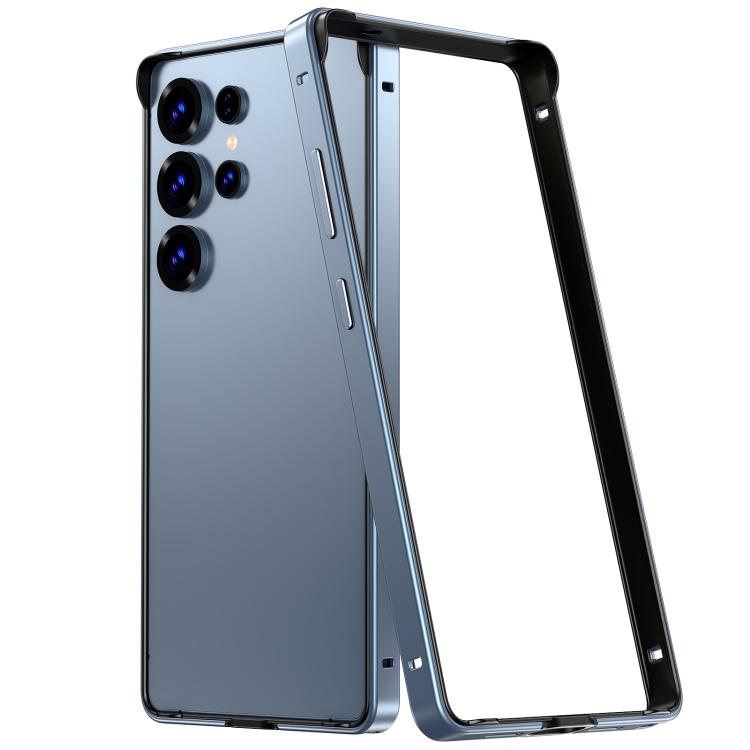 Custodia per telefono con cornice di raffreddamento antiurto a quattro angoli in metallo e silicone ibrido., For Samsung Galaxy S25 5G, For Samsung Galaxy S25+ 5G, For Samsung Galaxy S25 Ultra 5G, For Samsung Galaxy S24 Ultra 5G