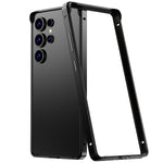 Custodia per telefono con cornice di raffreddamento antiurto a quattro angoli in metallo e silicone ibrido., For Samsung Galaxy S25 5G, For Samsung Galaxy S25+ 5G, For Samsung Galaxy S25 Ultra 5G, For Samsung Galaxy S24 Ultra 5G
