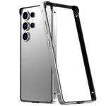 Custodia per telefono con cornice di raffreddamento antiurto a quattro angoli in metallo e silicone ibrido., For Samsung Galaxy S25 5G, For Samsung Galaxy S25+ 5G, For Samsung Galaxy S25 Ultra 5G, For Samsung Galaxy S24 Ultra 5G