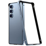 Custodia per telefono con cornice di raffreddamento antiurto a quattro angoli in metallo e silicone ibrido., For Samsung Galaxy S24+ 5G, For Samsung Galaxy S24 5G
