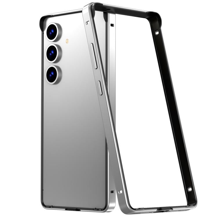 Custodia per telefono con cornice di raffreddamento antiurto a quattro angoli in metallo e silicone ibrido., For Samsung Galaxy S24+ 5G, For Samsung Galaxy S24 5G