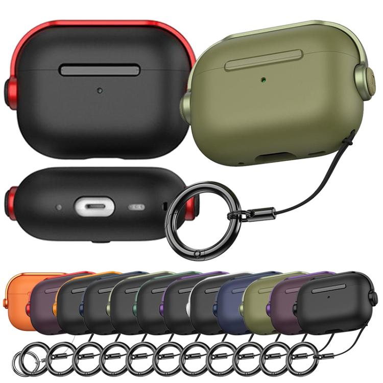 Cover protettiva in TPU per auricolari Music Boy con clip per cordino, For AirPods Pro 3