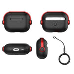 Cover protettiva in TPU per auricolari Music Boy con clip per cordino, For AirPods Pro 3