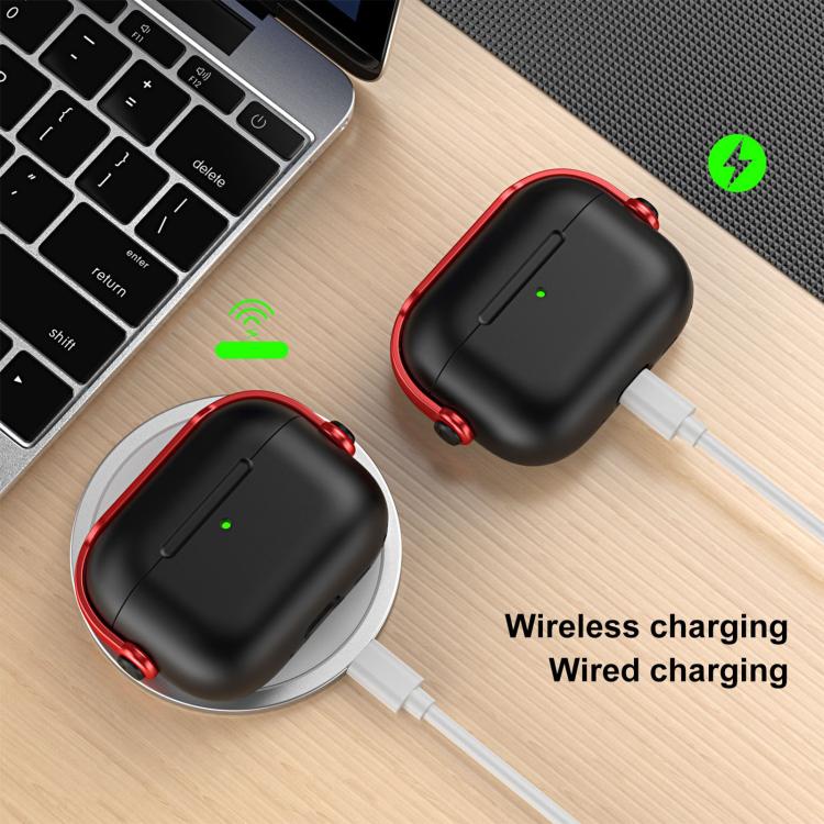 Cover protettiva in TPU per auricolari Music Boy con clip per cordino, For AirPods Pro 3