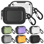 Custodia protettiva per auricolari Explorer Buckle con finitura satinata e moschettone., For AirPods Pro 2
