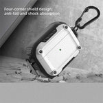 Custodia protettiva per auricolari Explorer Buckle con finitura satinata e moschettone., For AirPods Pro 2