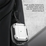 Custodia protettiva per auricolari Explorer Buckle con finitura satinata e moschettone., For AirPods Pro 2