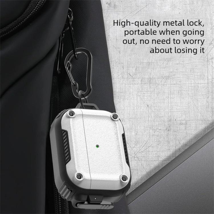 Custodia protettiva per auricolari Explorer Buckle con finitura satinata e moschettone., For AirPods Pro 2