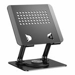 0032 For Laptop / Tablet Rotating Stand Adjustable Height Angle Metal Desk Cooling Rack, Rotating Edition