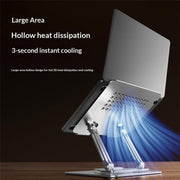 0032 For Laptop / Tablet Rotating Stand Adjustable Height Angle Metal Desk Cooling Rack, Rotating Edition