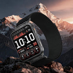 Cinturino per orologio Explorer con connettore in metallo e passante in nylon., For Garmin Venu X1