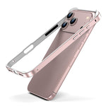 Custodia per telefono con cornice di raffreddamento antiurto a quattro angoli in metallo e silicone ibrido., For iPhone 17 Pro Max, For iPhone 17 Pro