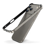 Custodia per telefono con cornice di raffreddamento antiurto a quattro angoli in metallo e silicone ibrido., For iPhone 17 Pro Max, For iPhone 17 Pro