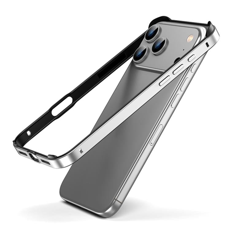 Custodia per telefono con cornice di raffreddamento antiurto a quattro angoli in metallo e silicone ibrido., For iPhone 17 Pro Max, For iPhone 17 Pro
