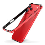 Custodia per telefono con cornice di raffreddamento antiurto a quattro angoli in metallo e silicone ibrido., For iPhone 17 Pro Max, For iPhone 17 Pro