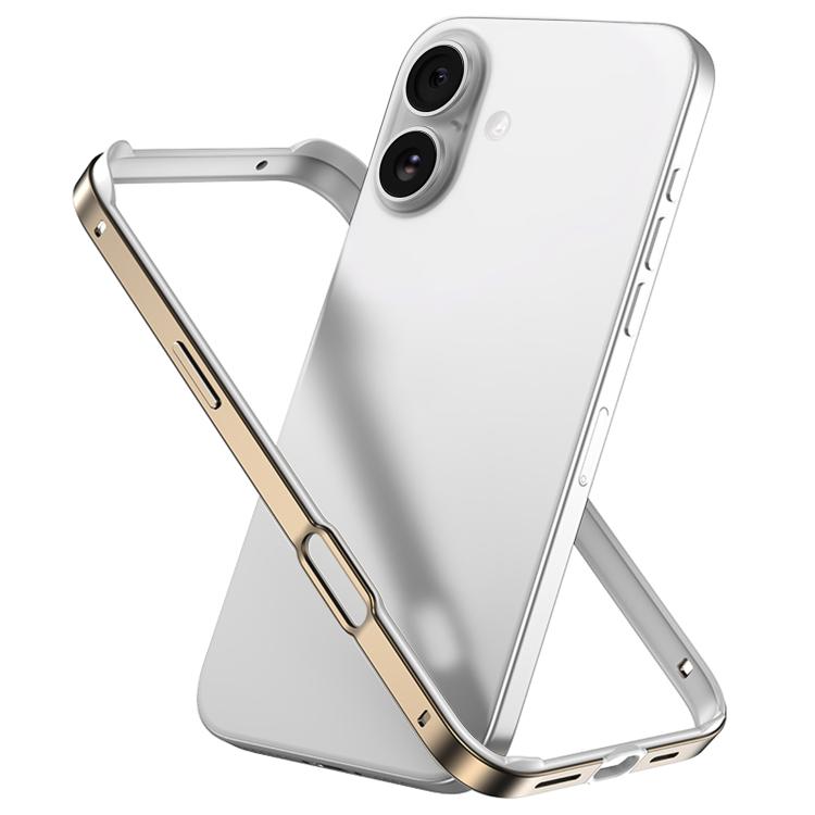Custodia per telefono con cornice di raffreddamento antiurto a quattro angoli in metallo e silicone ibrido., For iPhone 17, For iPhone Air