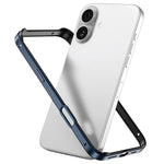 Custodia per telefono con cornice di raffreddamento antiurto a quattro angoli in metallo e silicone ibrido., For iPhone 17, For iPhone Air