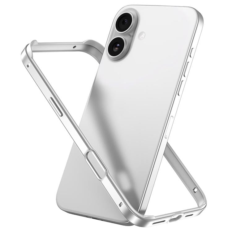 Custodia per telefono con cornice di raffreddamento antiurto a quattro angoli in metallo e silicone ibrido., For iPhone 17, For iPhone Air