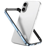 Custodia per telefono con cornice di raffreddamento antiurto a quattro angoli in metallo e silicone ibrido., For iPhone 17, For iPhone Air