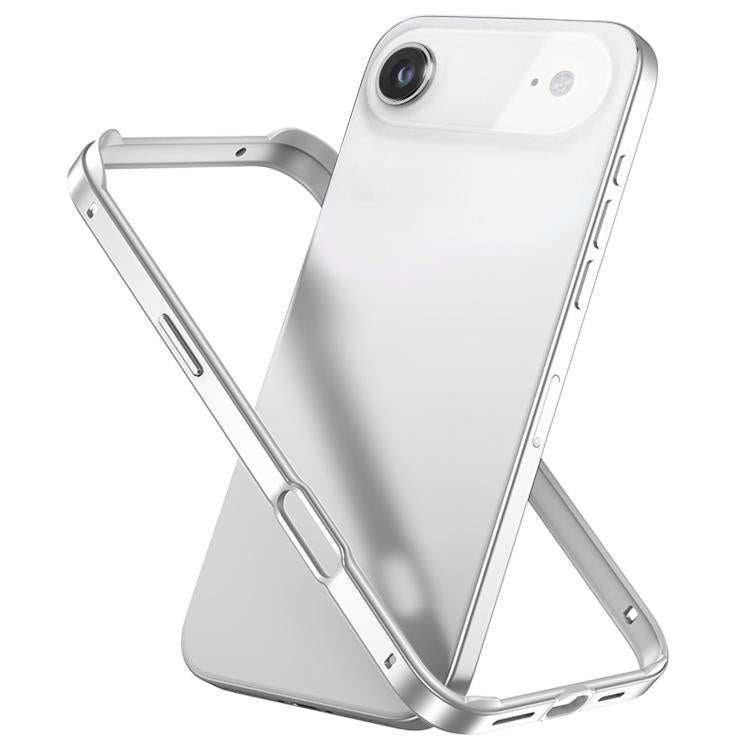 Custodia per telefono con cornice di raffreddamento antiurto a quattro angoli in metallo e silicone ibrido., For iPhone 17, For iPhone Air