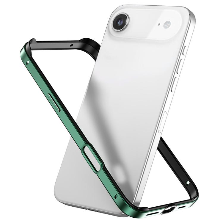 Custodia per telefono con cornice di raffreddamento antiurto a quattro angoli in metallo e silicone ibrido., For iPhone 17, For iPhone Air