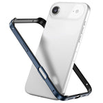 Custodia per telefono con cornice di raffreddamento antiurto a quattro angoli in metallo e silicone ibrido., For iPhone 17, For iPhone Air