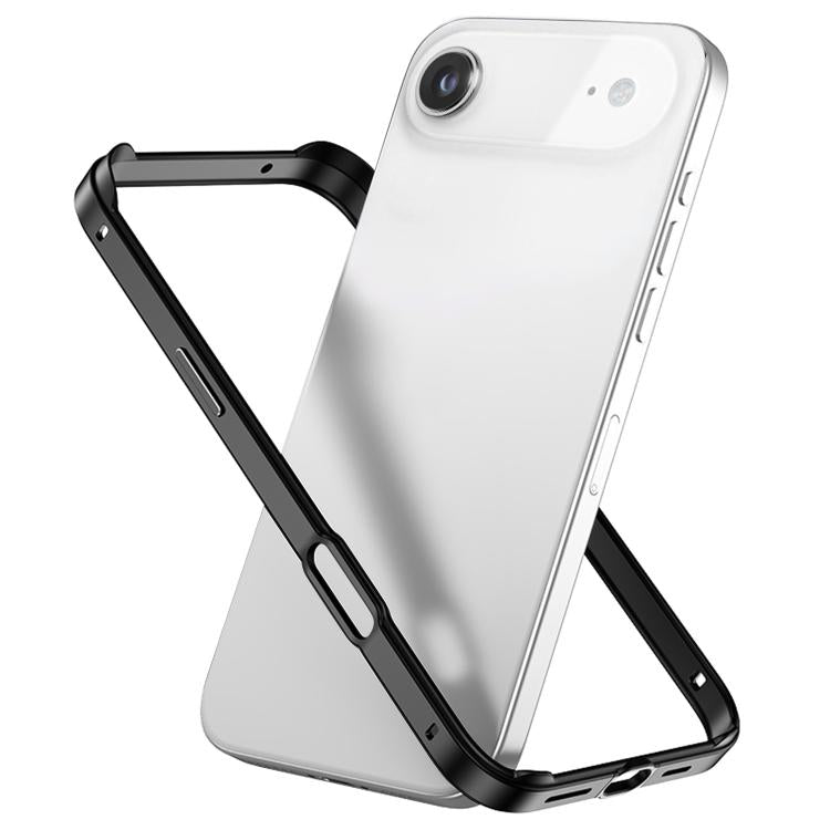 Custodia per telefono con cornice di raffreddamento antiurto a quattro angoli in metallo e silicone ibrido., For iPhone 17, For iPhone Air