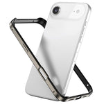 Custodia per telefono con cornice di raffreddamento antiurto a quattro angoli in metallo e silicone ibrido., For iPhone 17, For iPhone Air