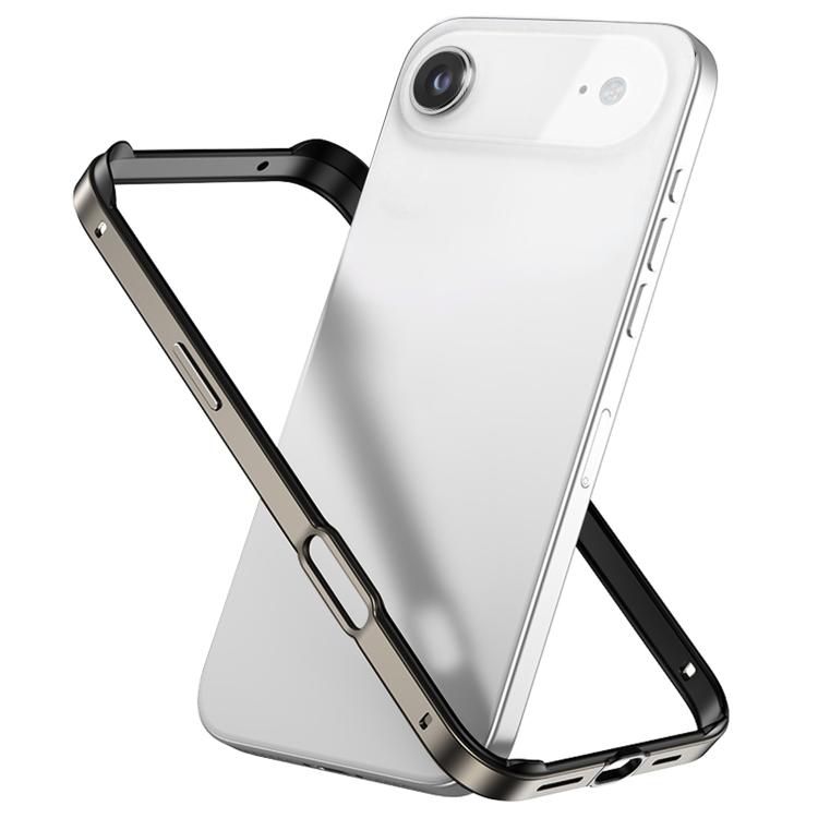 Custodia per telefono con cornice di raffreddamento antiurto a quattro angoli in metallo e silicone ibrido., For iPhone 17, For iPhone Air