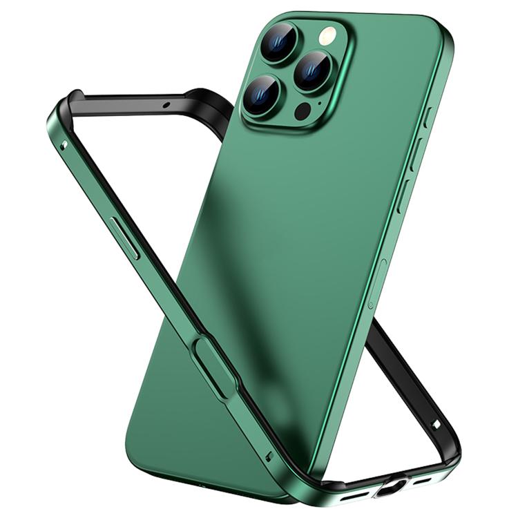 Custodia per telefono con cornice di raffreddamento antiurto a quattro angoli in metallo e silicone ibrido., For iPhone 16 Pro Max, For iPhone 16 Pro