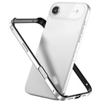 Custodia per telefono con cornice di raffreddamento antiurto a quattro angoli in metallo e silicone ibrido., For iPhone 16 Pro Max, For iPhone 16 Pro