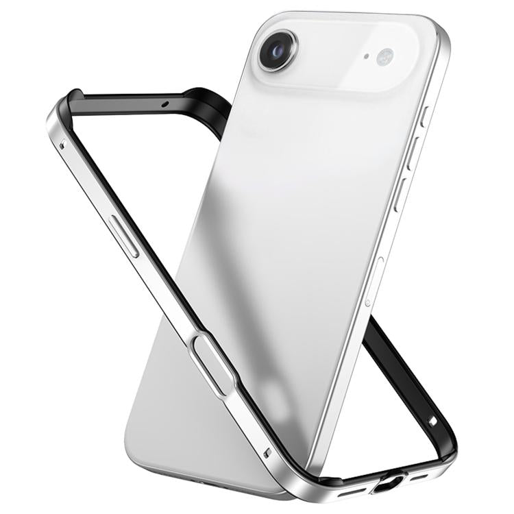 Custodia per telefono con cornice di raffreddamento antiurto a quattro angoli in metallo e silicone ibrido., For iPhone 16 Pro Max, For iPhone 16 Pro