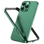 Custodia per telefono con cornice di raffreddamento antiurto a quattro angoli in metallo e silicone ibrido., For iPhone 16 Pro Max, For iPhone 16 Pro