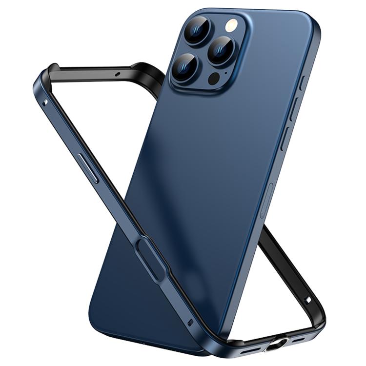 Custodia per telefono con cornice di raffreddamento antiurto a quattro angoli in metallo e silicone ibrido., For iPhone 16 Pro Max, For iPhone 16 Pro