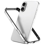 Custodia per telefono con cornice di raffreddamento antiurto a quattro angoli in metallo e silicone ibrido., For iPhone 16 Pro Max, For iPhone 16 Pro