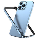 Custodia per telefono con cornice di raffreddamento antiurto a quattro angoli in metallo e silicone ibrido., For iPhone 16 Pro Max, For iPhone 16 Pro