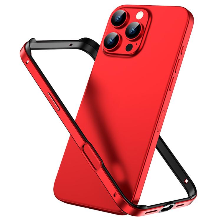 Custodia per telefono con cornice di raffreddamento antiurto a quattro angoli in metallo e silicone ibrido., For iPhone 16 Pro Max, For iPhone 16 Pro