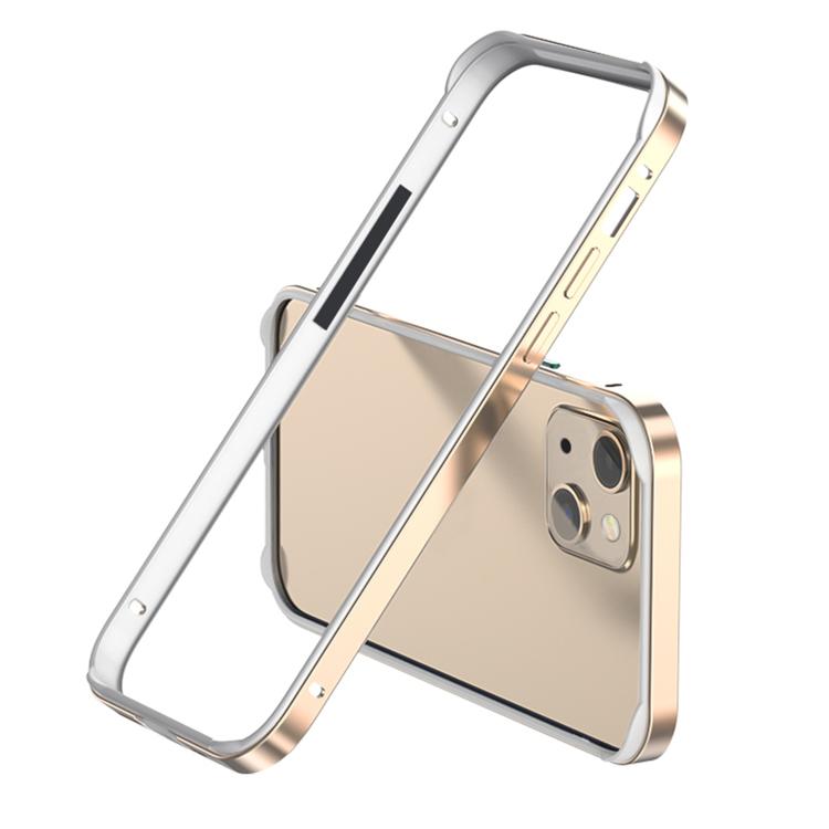 Custodia per telefono con cornice di raffreddamento antiurto a quattro angoli in metallo e silicone ibrido., For iPhone 14 Plus, For iPhone 14