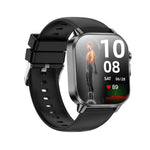 Smartwatch ET571 con schermo a colori da 2 pollici, Bluetooth e cinturino in silicone, supporto per il monitoraggio della salute/ECG.